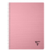 Cahier reliure intégrale Linicolor ESSENCE A4 180 pages petits carreaux couverture plastique polypropyène rainuré/ Pce