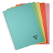 Cahier reliure intégrale Linicolor ESSENCE A4 180 pages grands carreaux couverture plastique polypropyène rainuré/ Pce