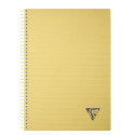 Cahier reliure intégrale Linicolor ESSENCE A4 180 pages grands carreaux couverture plastique polypropyène rainuré/ Pce