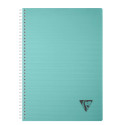 Cahier reliure intégrale Linicolor ESSENCE A4 180 pages grands carreaux couverture plastique polypropyène rainuré/ Pce