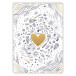 Adolie, Set de correspondance 12x16,5 cm contenant 8 cartes simples 11x15,5 cm assorties et 8 enveloppes Pollen C6 blanc naturel