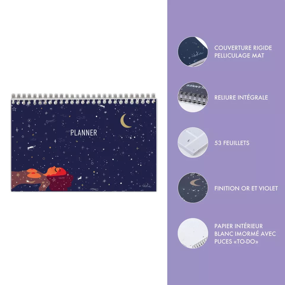 Adolie, Bloc planner reliure...