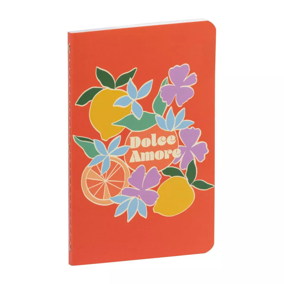 Dolce Amore, Carnet cousu fil 9x14cm,...