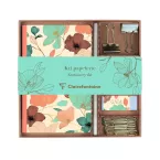 Gaïa beige Stationery Kit 18.5x19.3cm/ Pc.