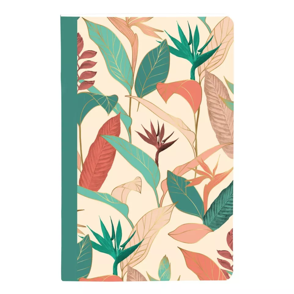 Gaïa beige, Carnet cousu fil 9x14cm,...