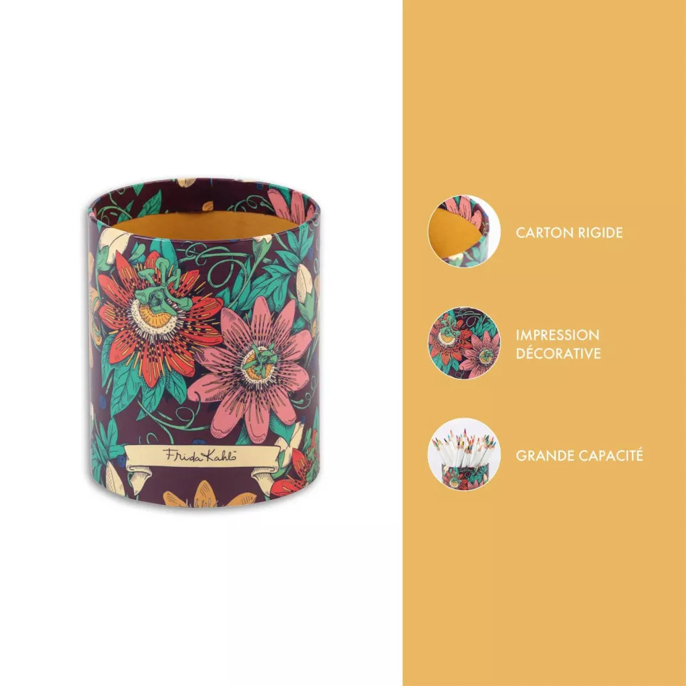 Frida Kahlo Round Pencil Pot Ø9x11cm/...