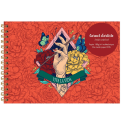 Frida Kahlo, Carnet d'artiste reliure intégrale A5 paysage, 30 feuilles de papier dessin blanc multitechniques 180g/ Pce