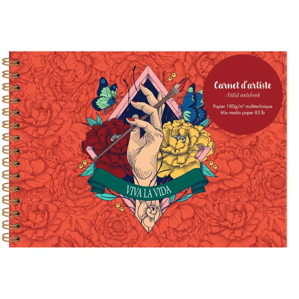 Frida Kahlo Wirebound Artist Notebook...
