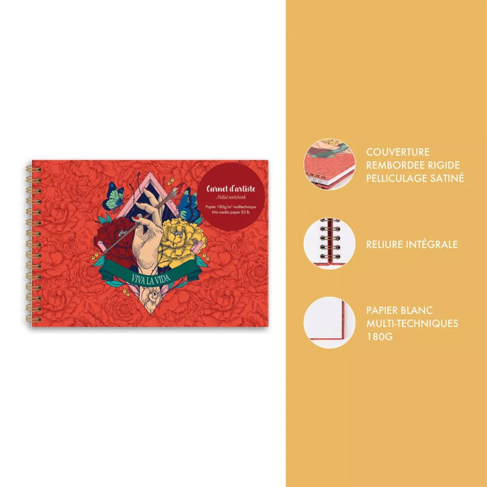 Frida Kahlo Wirebound Artist Notebook...