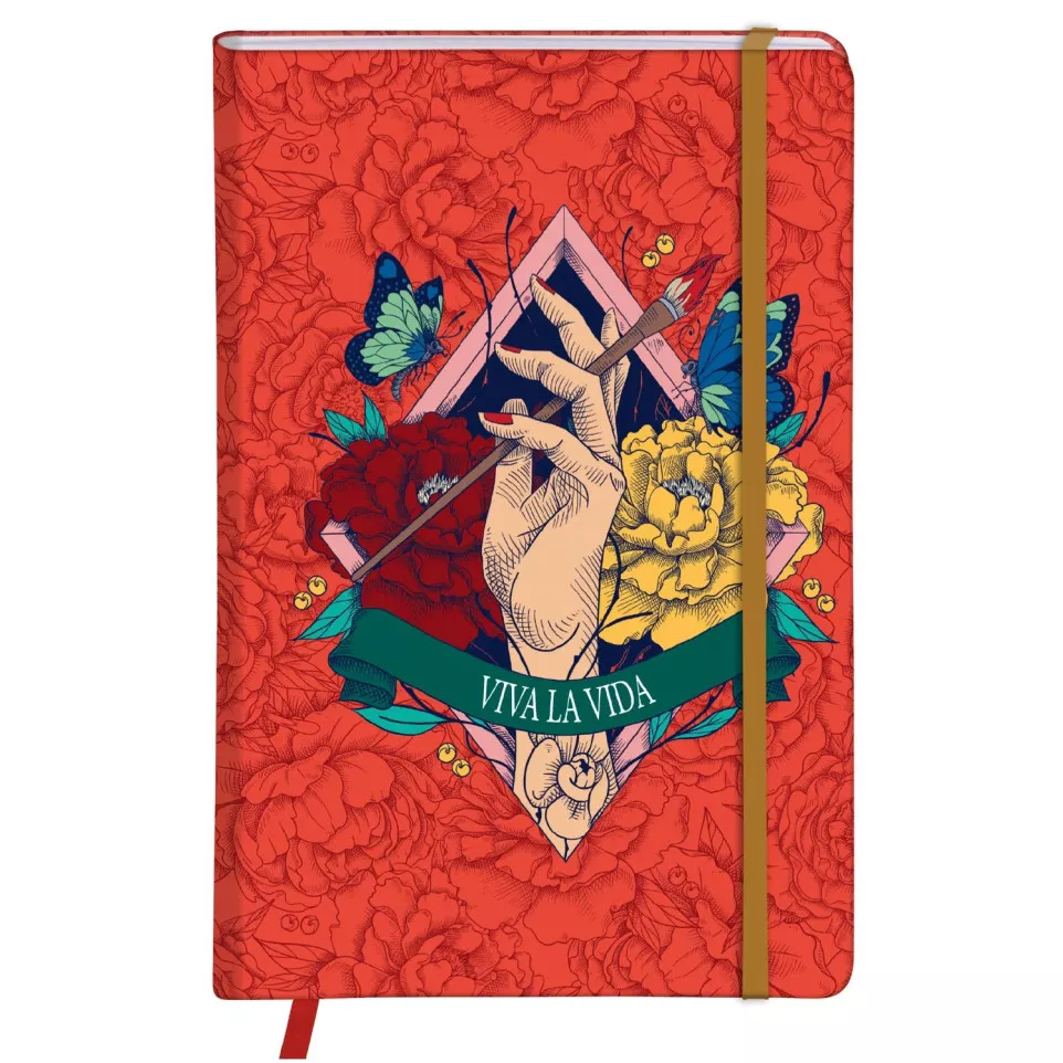 F Kahlo hardcover no-tabk A6 80bl uni...