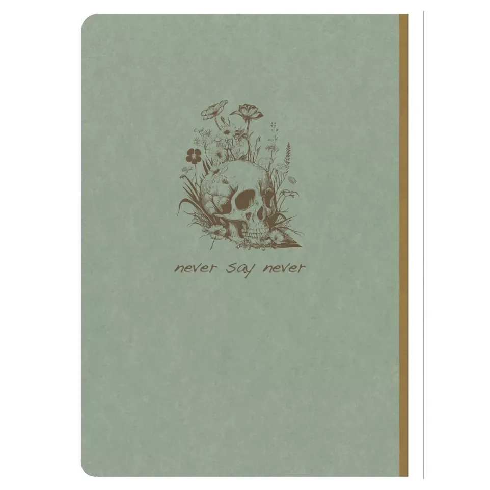 FS Groen schrift lin-nen rug A5 96bl...