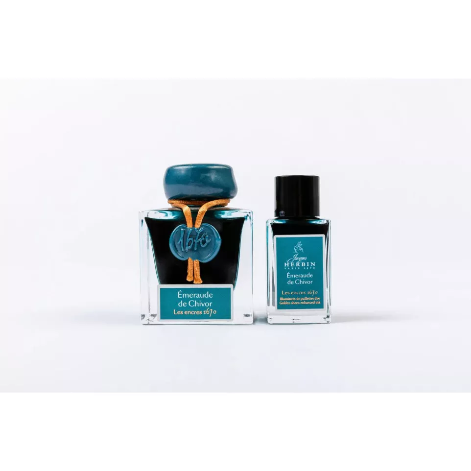 Encre 1670 à paillettes dorées 15ml/ Pce