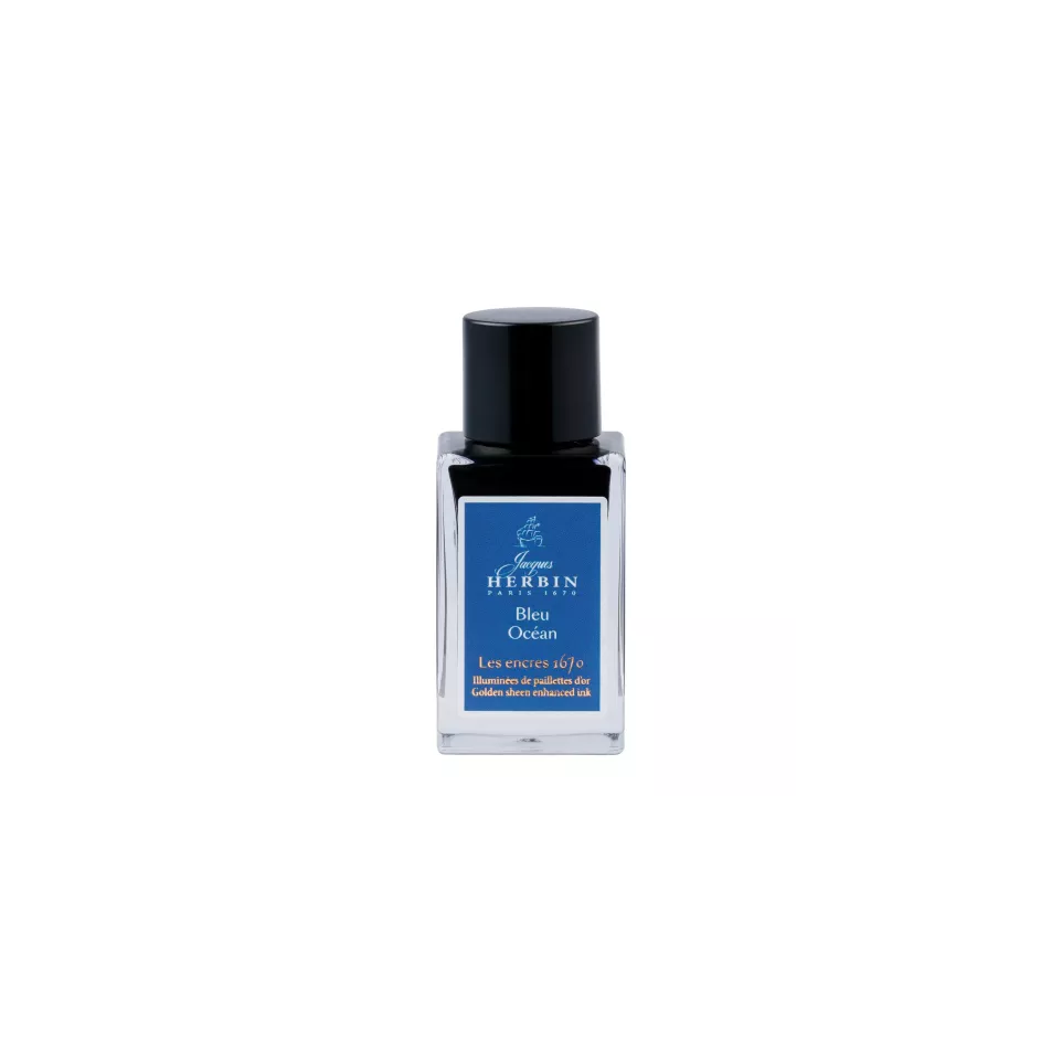 Encre 1670 à paillettes dorées 15ml/ Pce