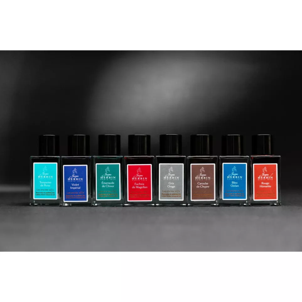 Encre 1670 à paillettes dorées 15ml/ Pce