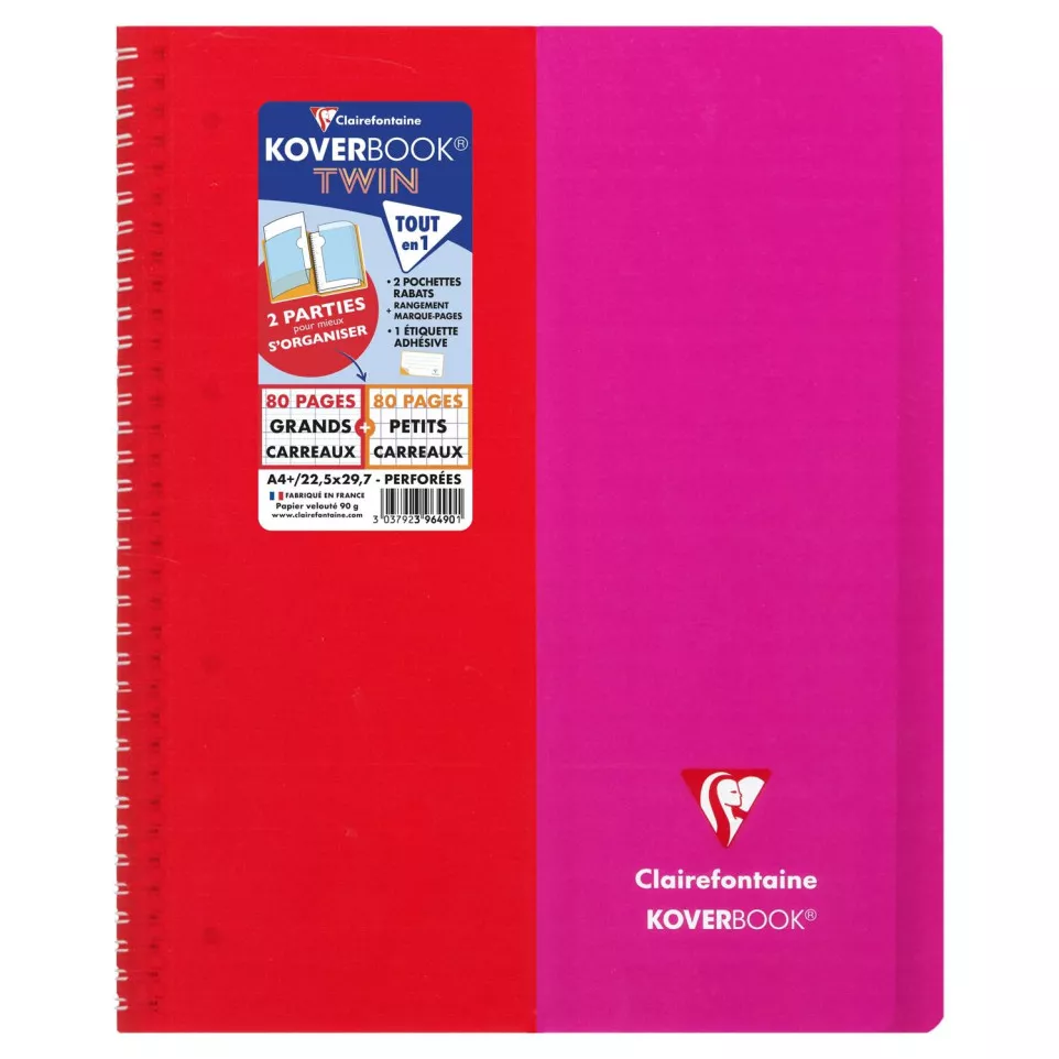 Cahier reliure intégrale enveloppante...