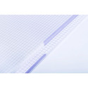 Cahier reliure intégrale enveloppante Koverbook TWIN A4+ 80 pages grands carreaux + 80 pages petits carreaux détachables perforé