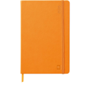 Rhodia Webplanner2026 agenda rembordé rigide A5 grille horizontale, 160 pages papier ivoire 90 g avec élastique ORANGE/ Pce