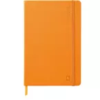 Rhodia Webplanner2026 agenda rembordé rigide A5 grille horizontale, 160 pages papier ivoire 90 g avec élastique ORANGE/ Pce