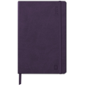 Rhodia Webplanner2026 agenda rembordé rigide A5 grille verticaIe, 160 pages papier ivoire 90 g avec élastique AUBERGINE/ Pce
