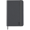 Rhodia Webplanner2026 agenda rembordé rigide 10x15 cm grille horizontale, 160 pages papier ivoire 90 g avec élastique TITANE/ Pc