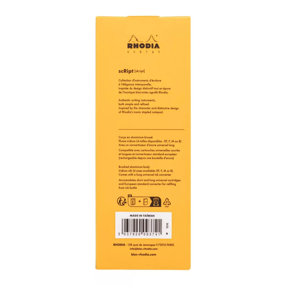 Rhodia Script Fountain Pen Nib B/ Pc.