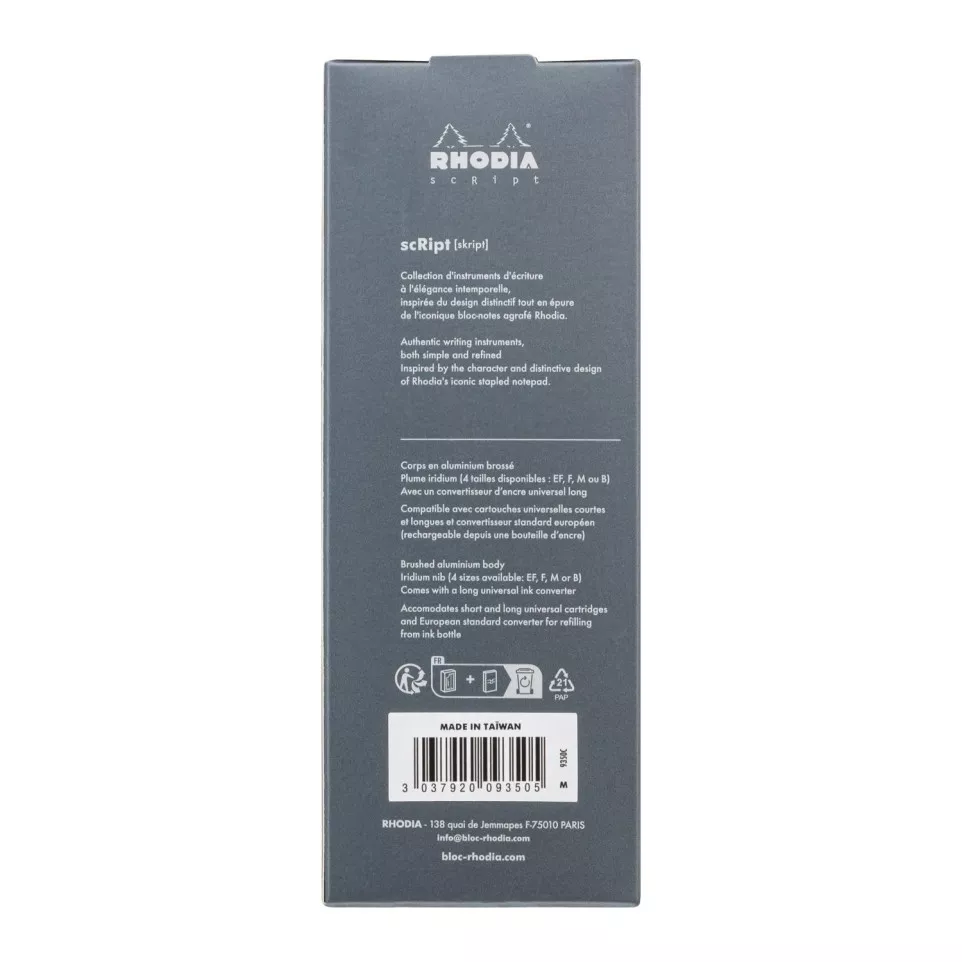 Rhodia Script Fountain Pen Nib M/ Pc.