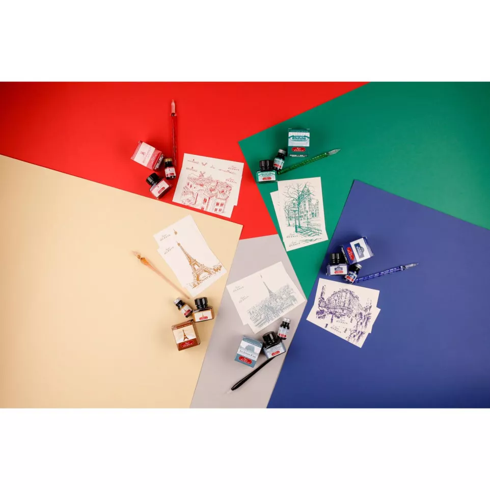 10 postcards Paris - Jherbin-/ Pc.