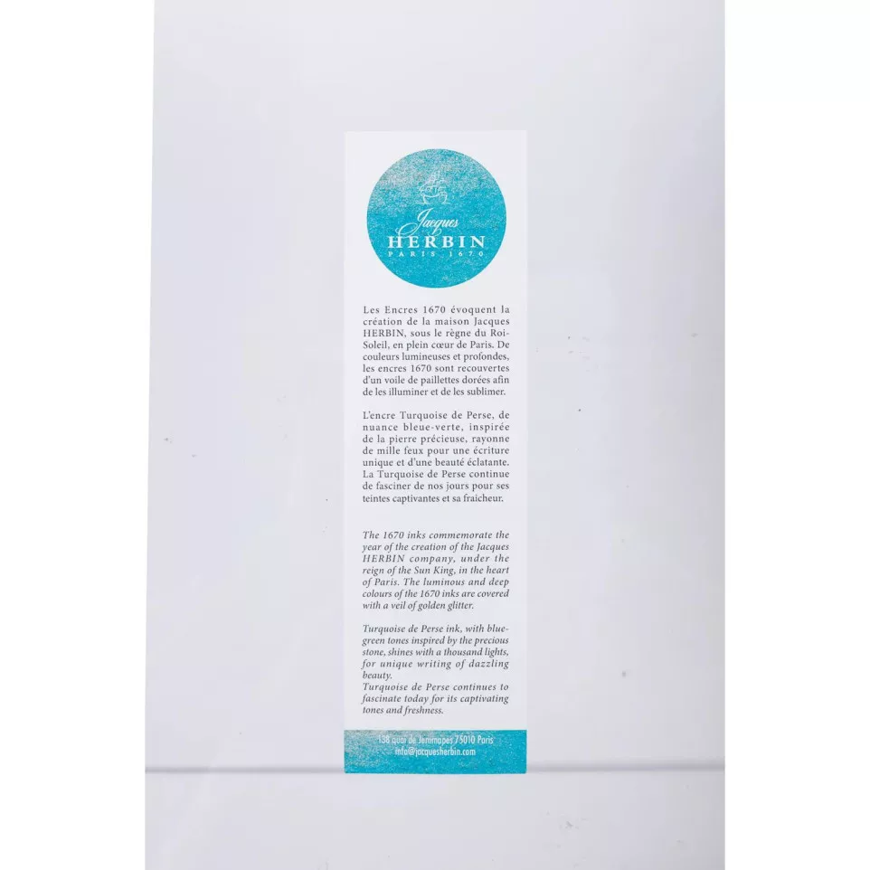 Pak 10 bladwijzers J-H Turquoise de...
