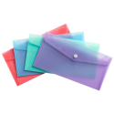 Exacompta Chromaline Pastel PP Press Stud Pocket 24x12cm/ Pc.