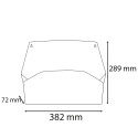 Horizontale wandsort-erder 1 compart.Wit/ St.