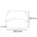 Horizontale wandsort-erder 1 compart.Wit/ St.