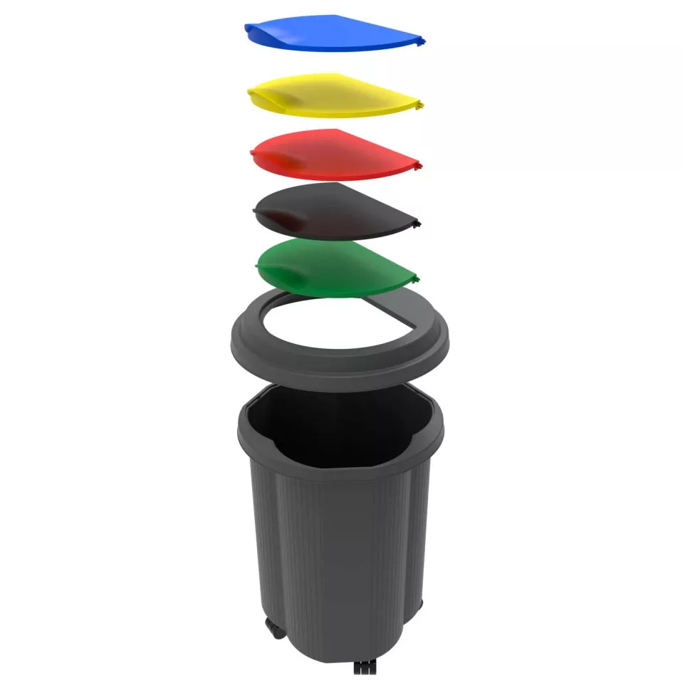 Waste bin TRI-BIN 50L/ Pc.