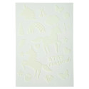 Kit Scrapbooking Album 70 pages noires : Stickers & Pochoirs/ Pce