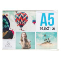 Stand-up horizontal sign holder A5 clear/ Pc.