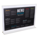Stand-up horizontal sign holder A5 clear/ Pc.