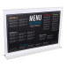 Stand-up horizontal sign holder A5 clear/ Pc.