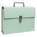 Exacompta Autentik Expanding File with Handle, 18 Compartments, Recycled/ Pc.
