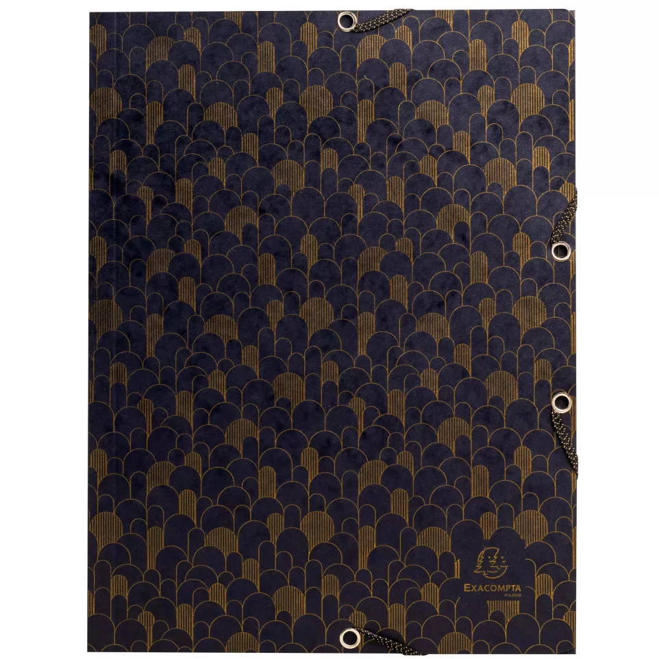 Elastic folder with 3 flaps, glossy...