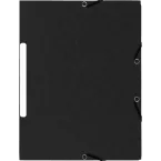 Folder 3 Flap Elastic+Label Recycle Ast/ Pc.