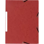 Folder 3 Flap Elastic+Label Recycle Ast/ Pc.