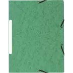 Folder 3 Flap Elastic+Label Recycle Ast/ Pc.