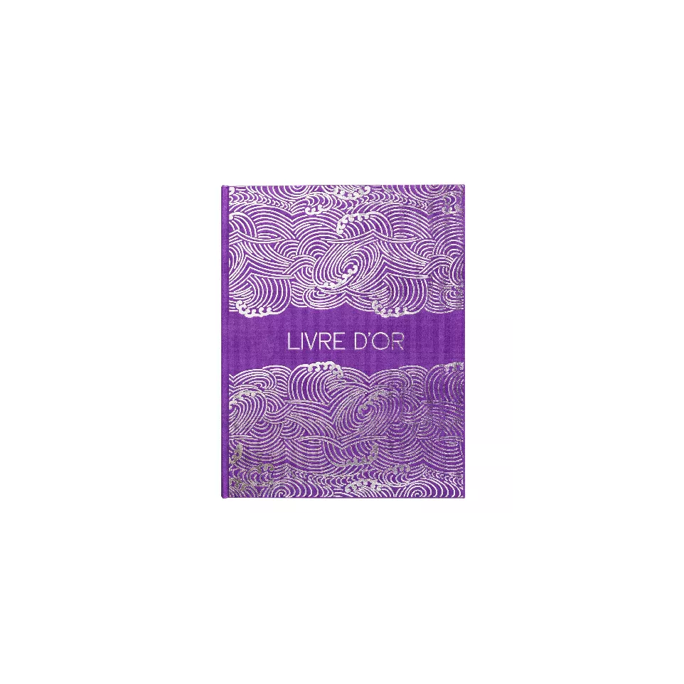 Livre d'or 100 pages tranche argent...