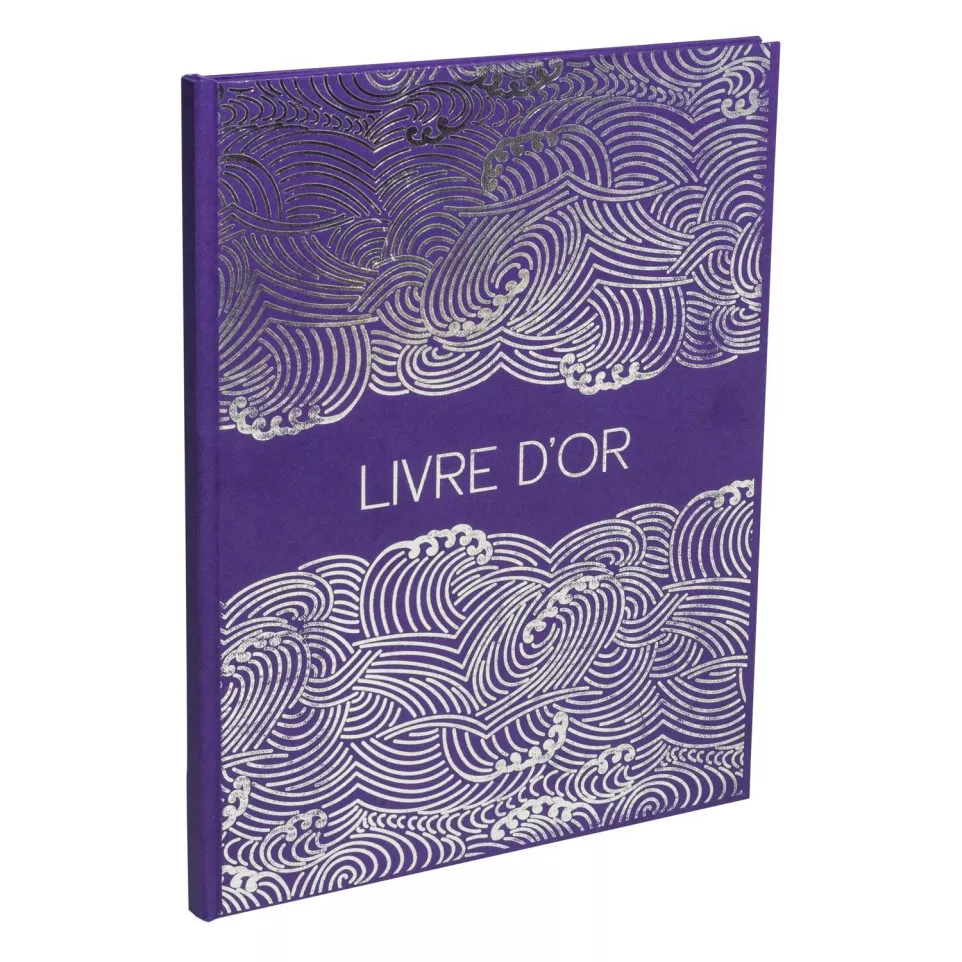 Livre d'or 100 pages tranche argent...