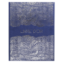 Gastenboek 100p g 27-x22cm Japan blauw/ St.