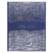 Gastenboek 100p g 27-x22cm Japan blauw/ St.