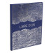 Gastenboek 100p g 27-x22cm Japan blauw/ St.