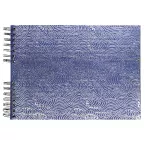 Fotoalb spir 50p zw-32x22cm Japan blauw/ St.