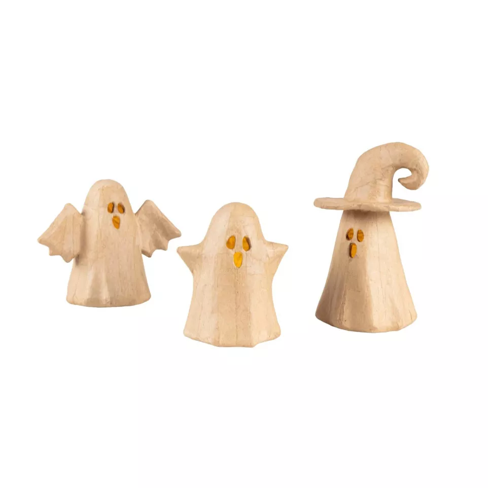 Groot spookkaarsje met vleugels-/ St.