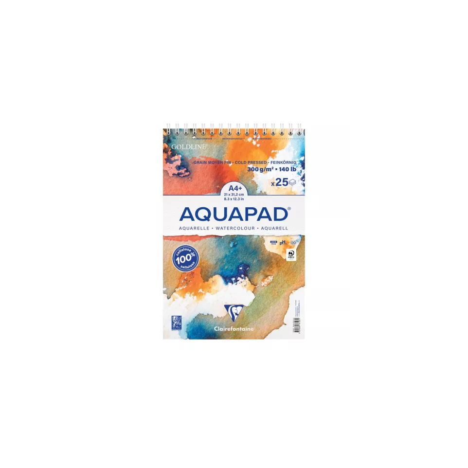 Aquapad Wirebound 300g, 25 Sheets...