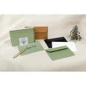 Coffret Pollen de 20 enveloppes C6 (114x162mm) + 20 cartes simples 110x155mm - Noël cosy/ Pce
